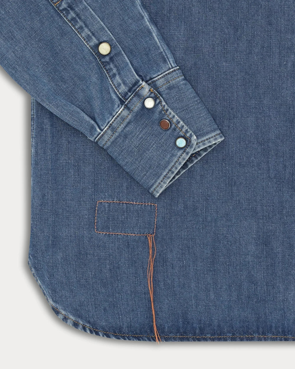 NTEX CHEMISE TEXANE DENIM STONE WASH