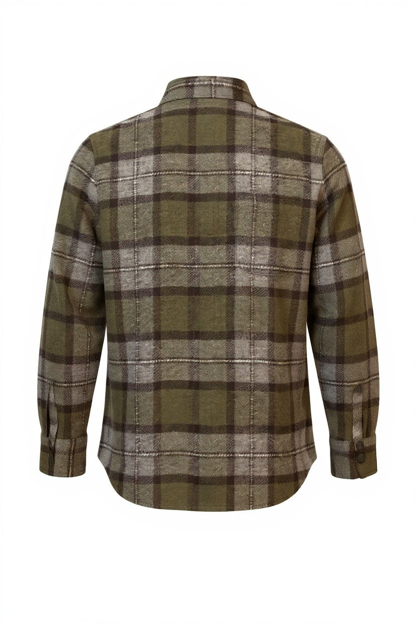 CHEMISE REMBOURRÉE POUR HOMME VERTE