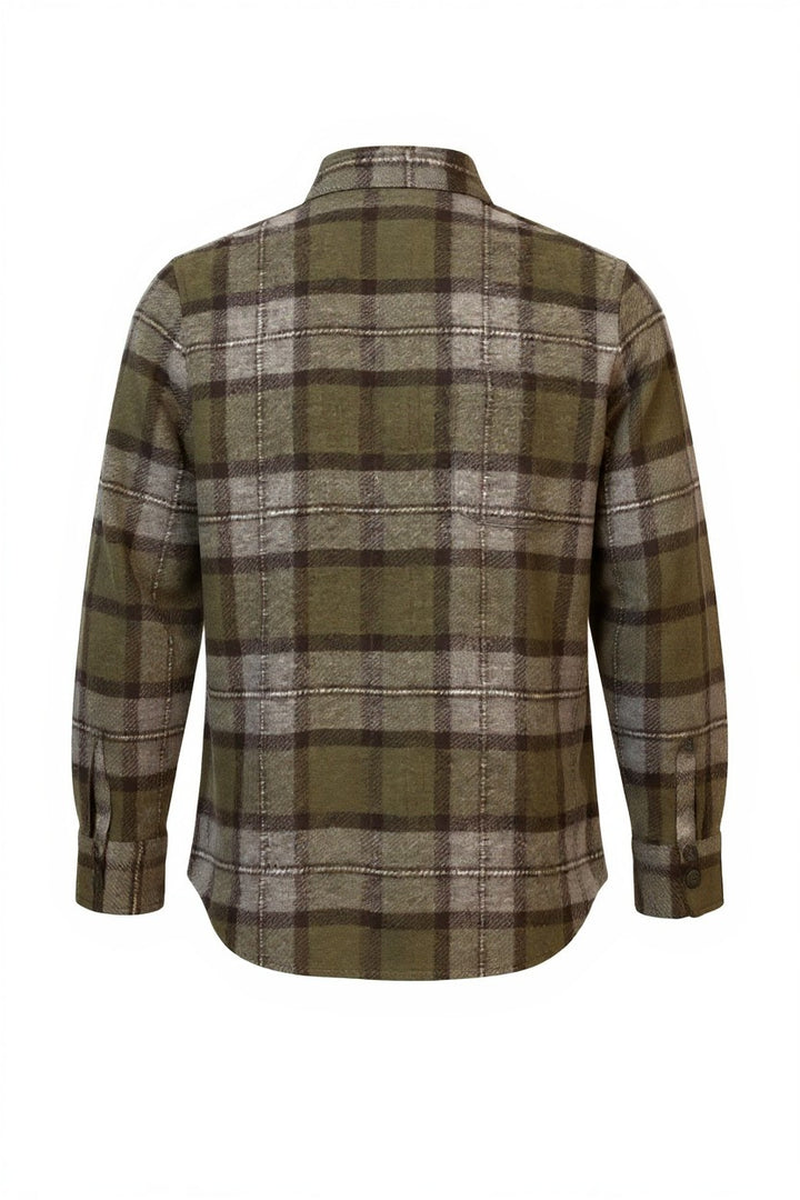 CHEMISE REMBOURRÉE POUR HOMME VERTE