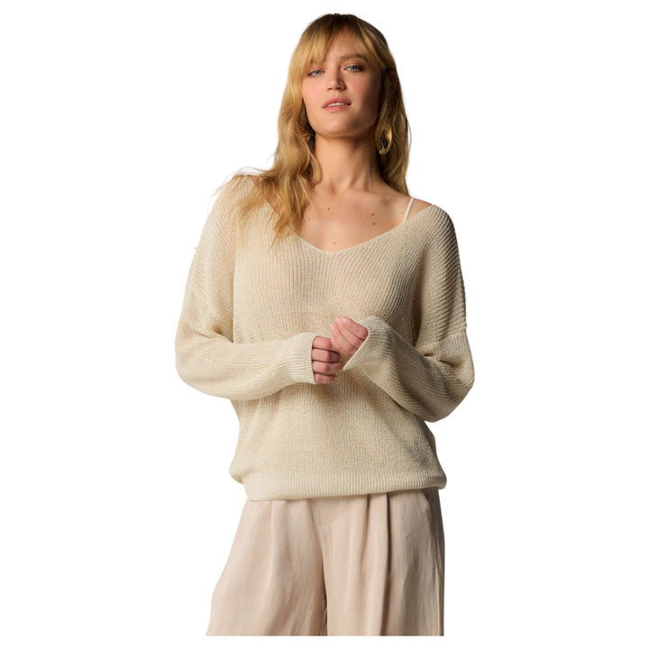 PULL EN MAILLE MIRIA VANILLE