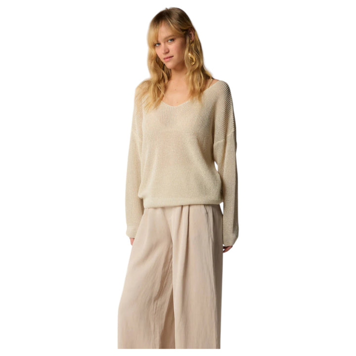 PULL EN MAILLE MIRIA VANILLE