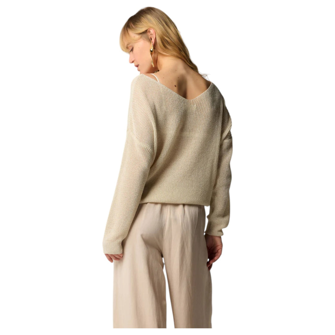 PULL EN MAILLE MIRIA VANILLE