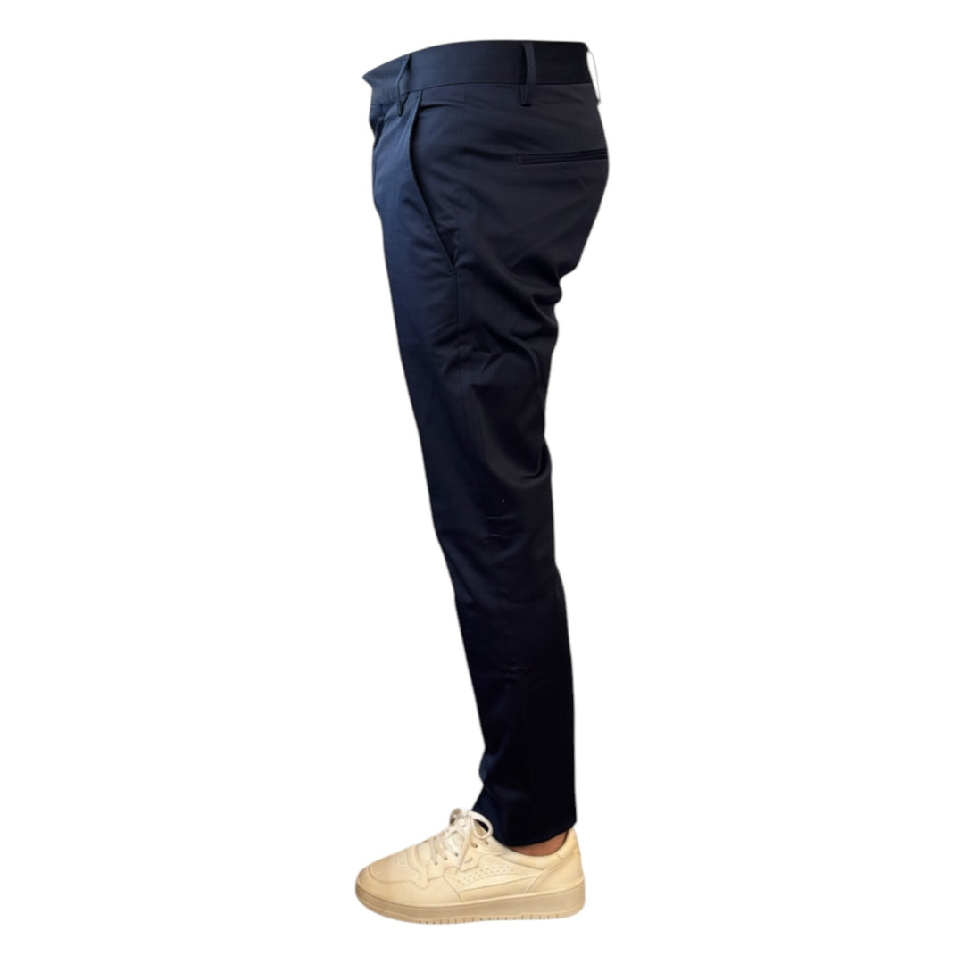 Pantalon Poches America Slim Court Bleu Marine