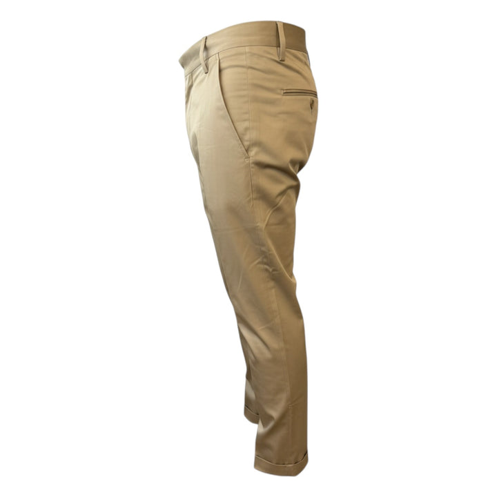 Pantalon Poches America Slim Court Havane