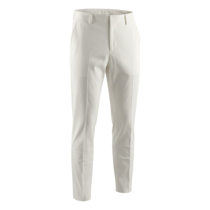 Pantalon Poches Italiennes Slim Court Off White