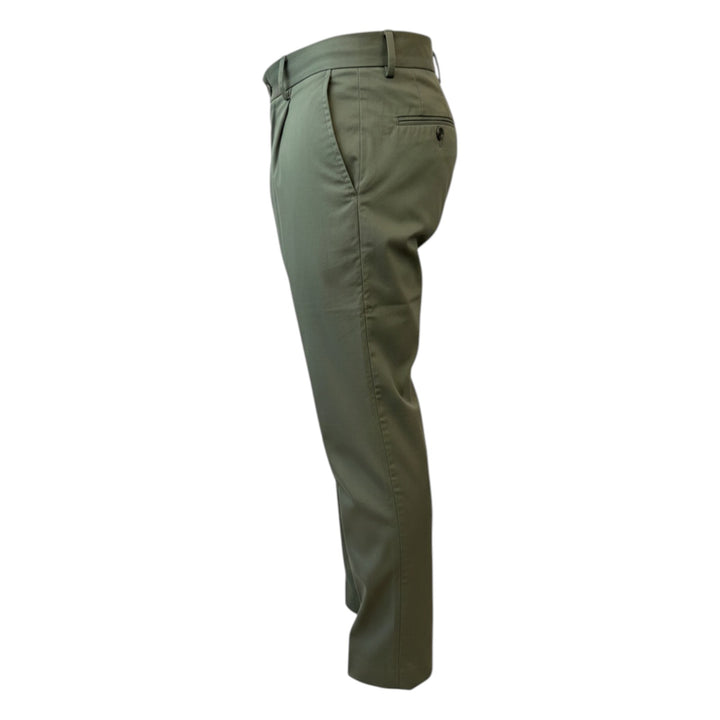 Pantalon Ultralight à Taille Élastiquée et Pinces Vert Militaire