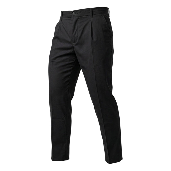 Pantalon avec Élastique et Pinces en Tasmania Black