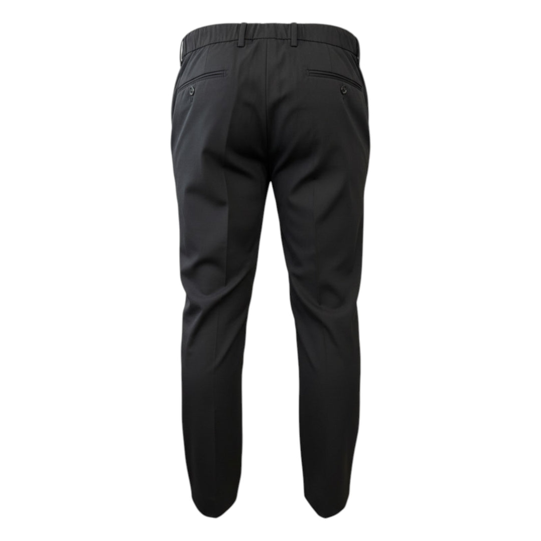 Pantalon avec Élastique et Pinces en Tasmania Black
