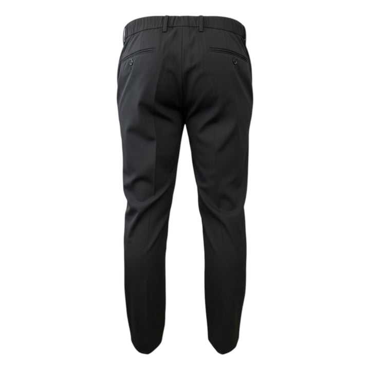 Pantalon avec Élastique et Pinces en Tasmania Black