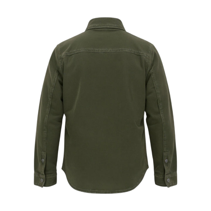 CHEMISE MOLESKINE MATELASSÉE VERTE