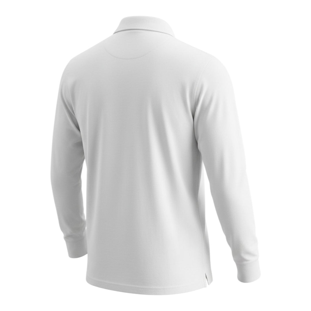 Polo Manches Longues York Jersey White