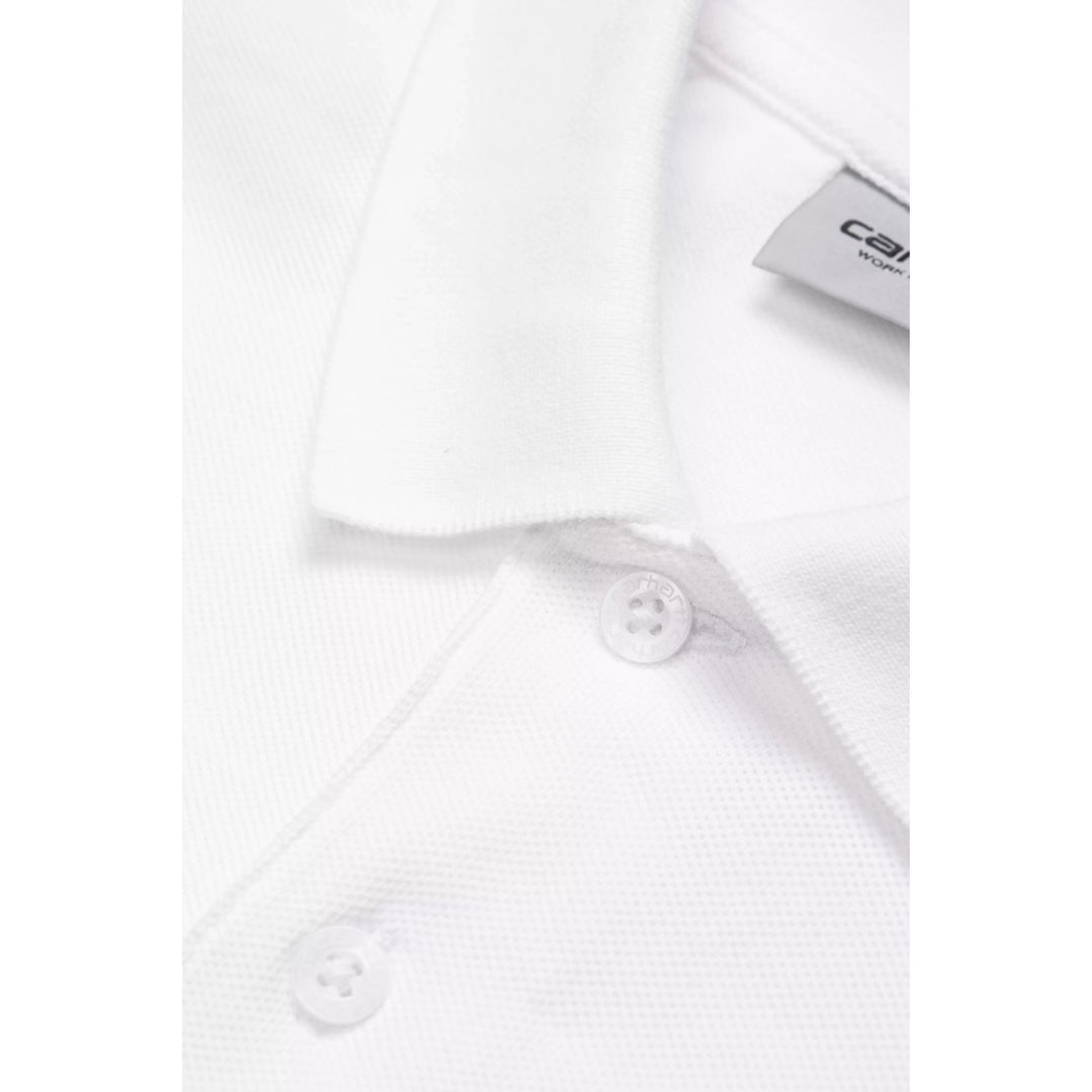 S/S Chase Polo en piqué Blanc / Or