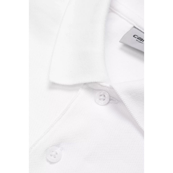 S/S Chase Polo en piqué Blanc / Or
