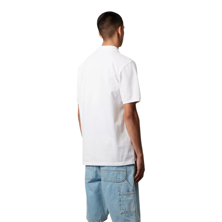 S/S Chase Polo en piqué Blanc / Or