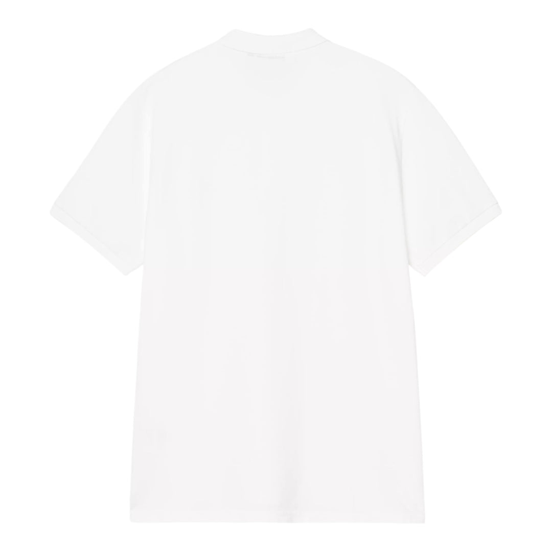 S/S Chase Polo en piqué Blanc / Or