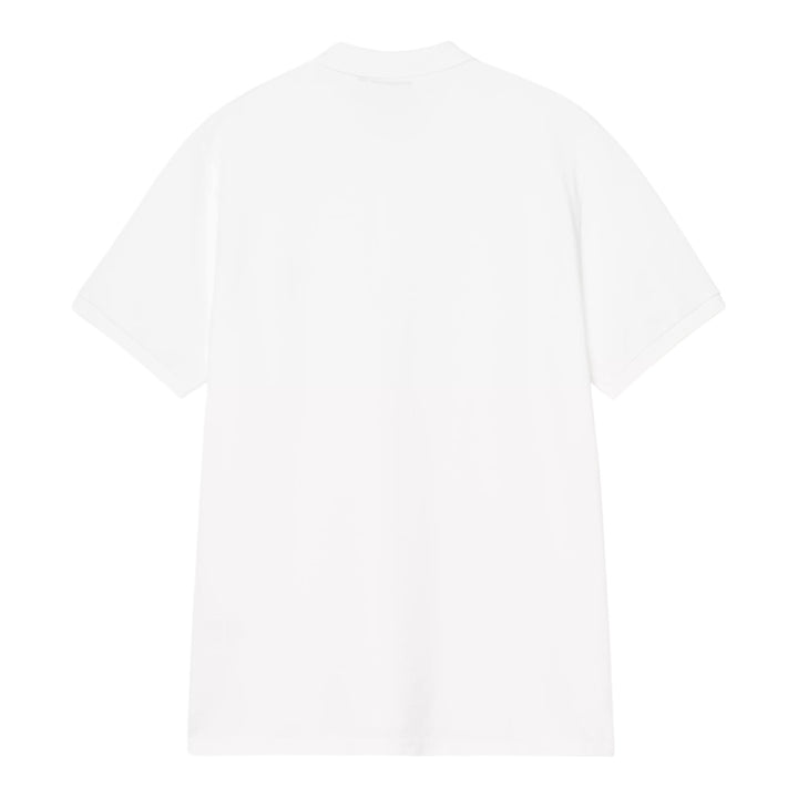 S/S Chase Polo en piqué Blanc / Or