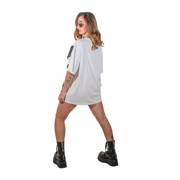 OVER RIBBON STRASS BLANC