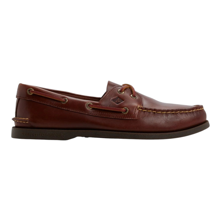 Chaussure bateau Authentic Original 2 œillets en Cuir Véritable Bordeaux