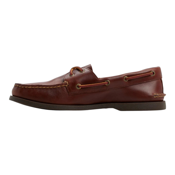 Chaussure bateau Authentic Original 2 œillets en Cuir Véritable Bordeaux