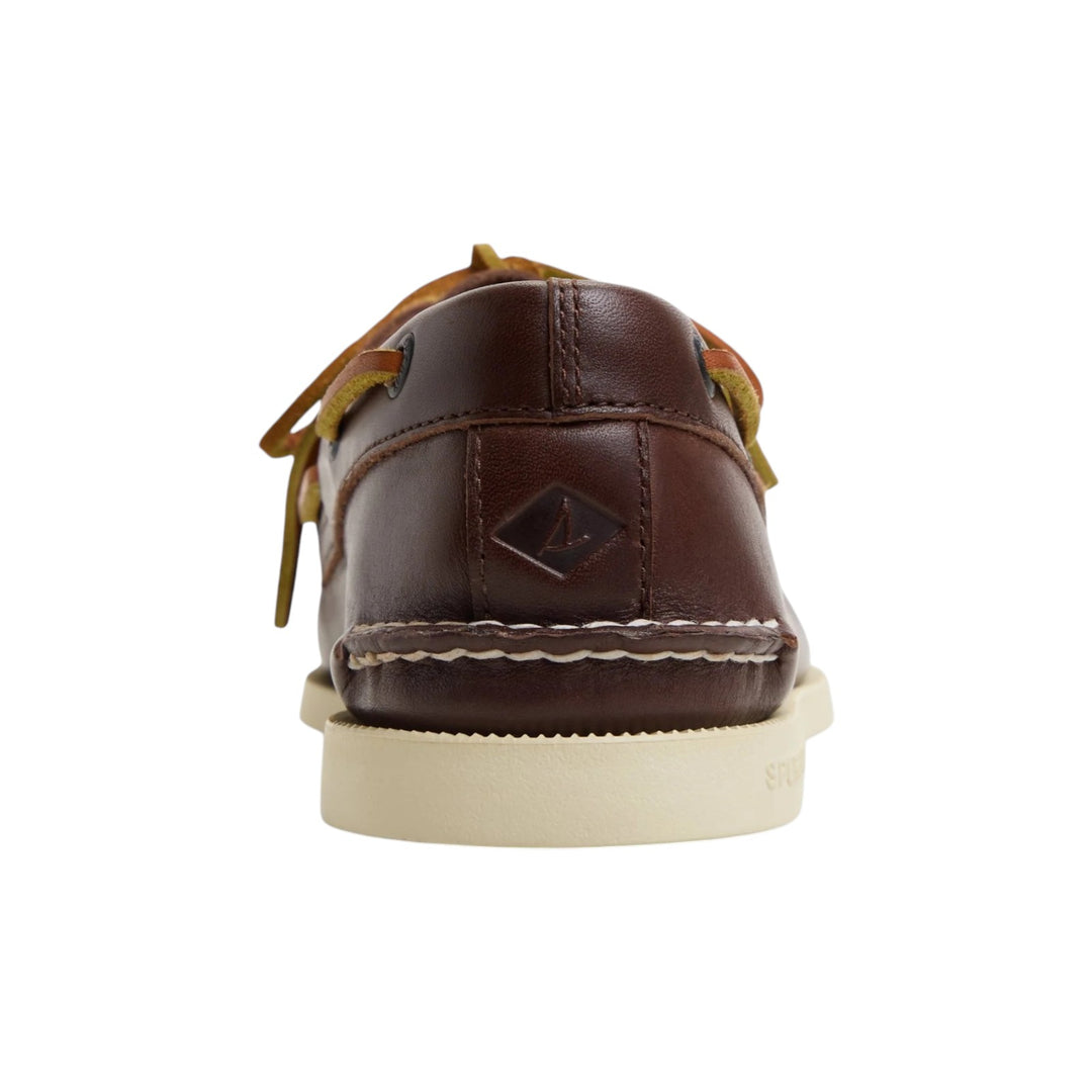 Chaussure bateau Authentic Original 2 œillets en cuir véritable marron