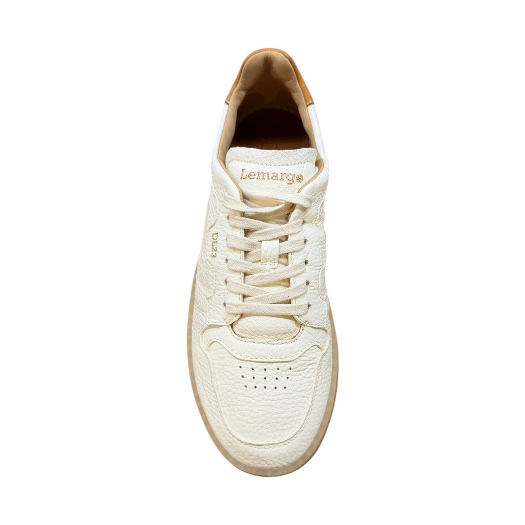 Sneakers Jannik en Véritable Cuir de Cerf Beurre-Cuir