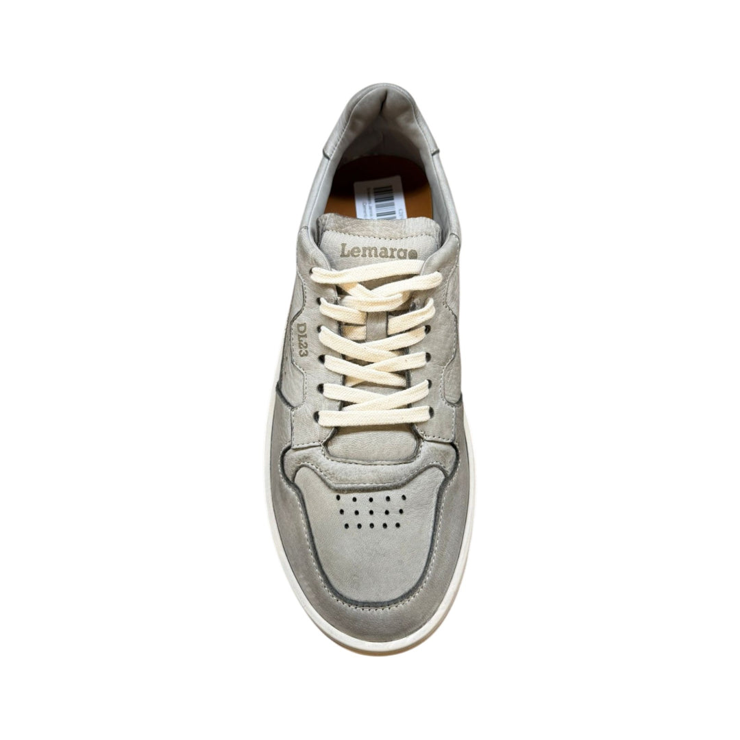 Sneakers Jannik en Véritable Cuir de Cerf Ciment