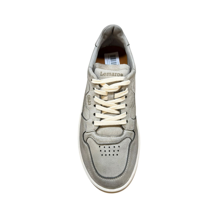 Sneakers Jannik en Véritable Cuir de Cerf Ciment