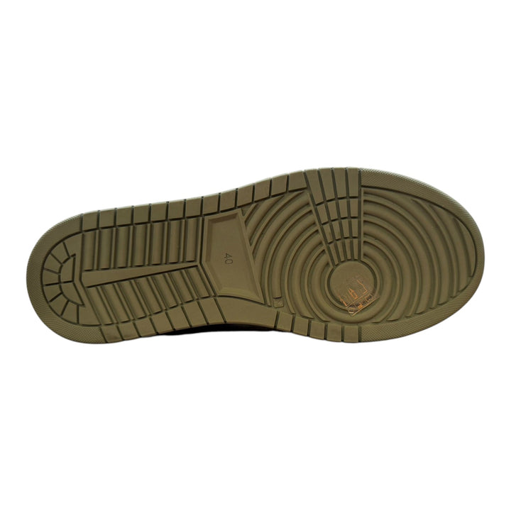 Sneakers Jannik en véritable cuir de cerf Militaire