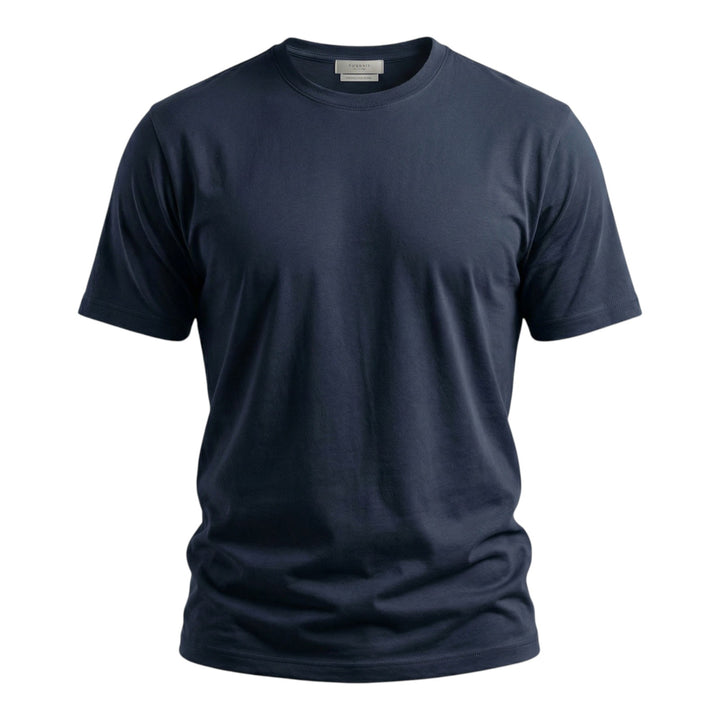 T-Shirt Col Rond Jersey Confort Bleu Foncé