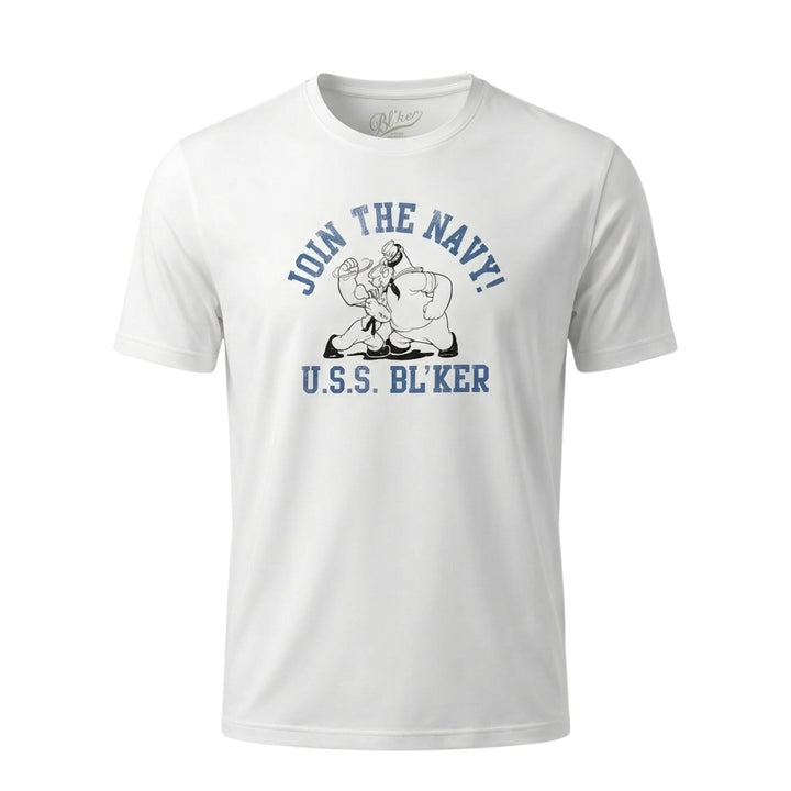 T-Shirt Manches Courtes Graphique Join The Navy Blanc