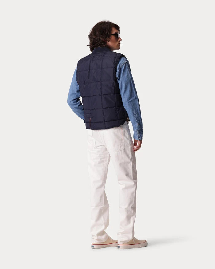 VEST1 GILET SANS MANCHES EN NYLON BLEU