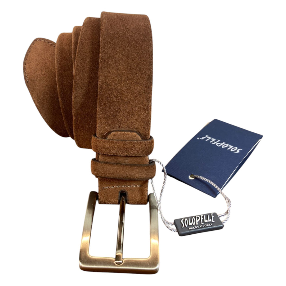 CEINTURE EN CUIR VÉRITABLE SCAMOCIATA MARRON