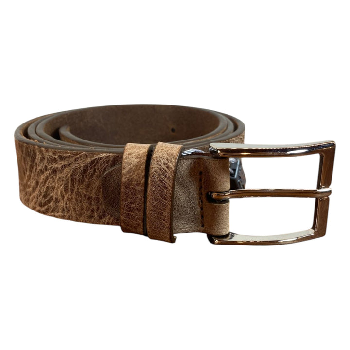CEINTURE EN CUIR MARRON VINTAGE