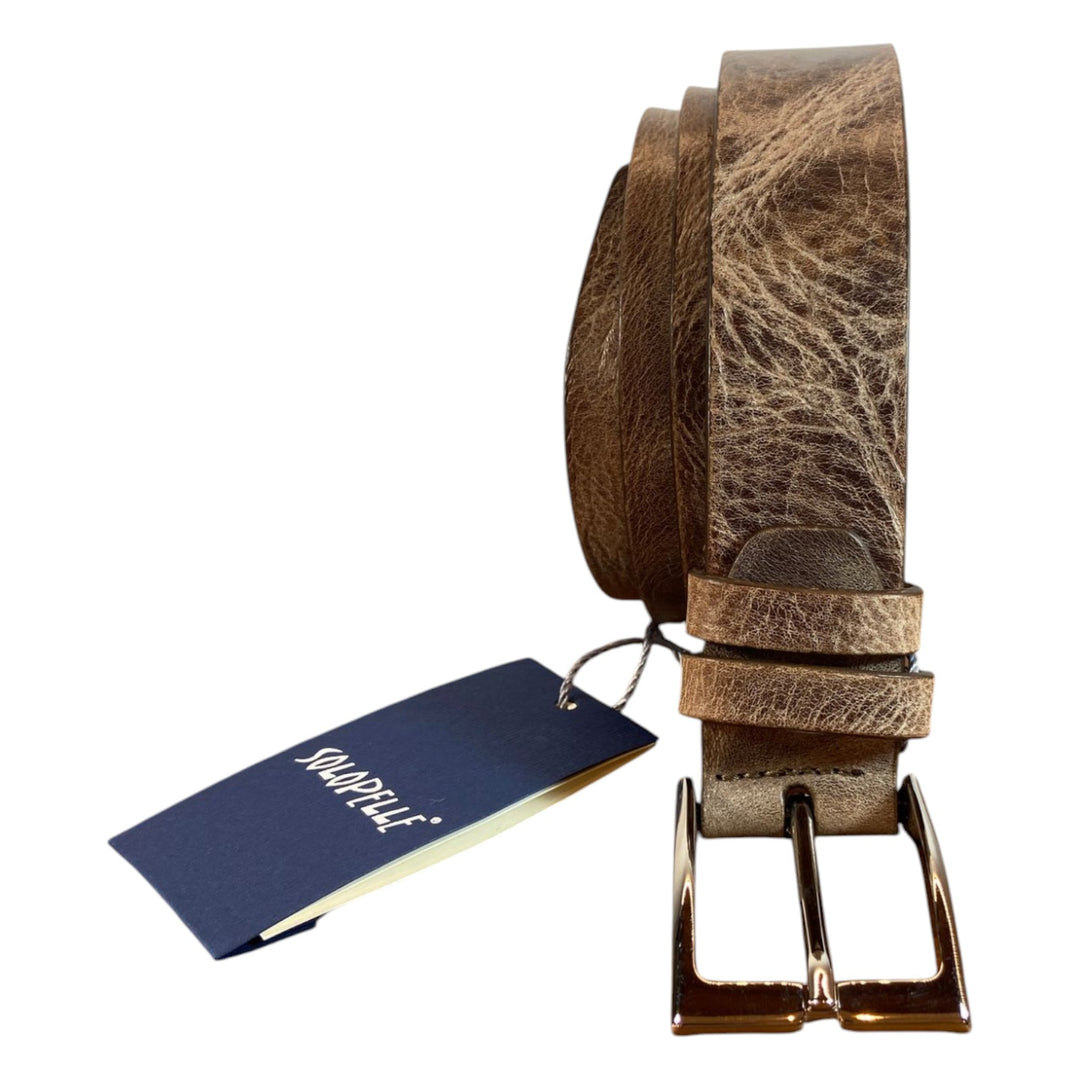 CEINTURE EN CUIR MARRON VINTAGE