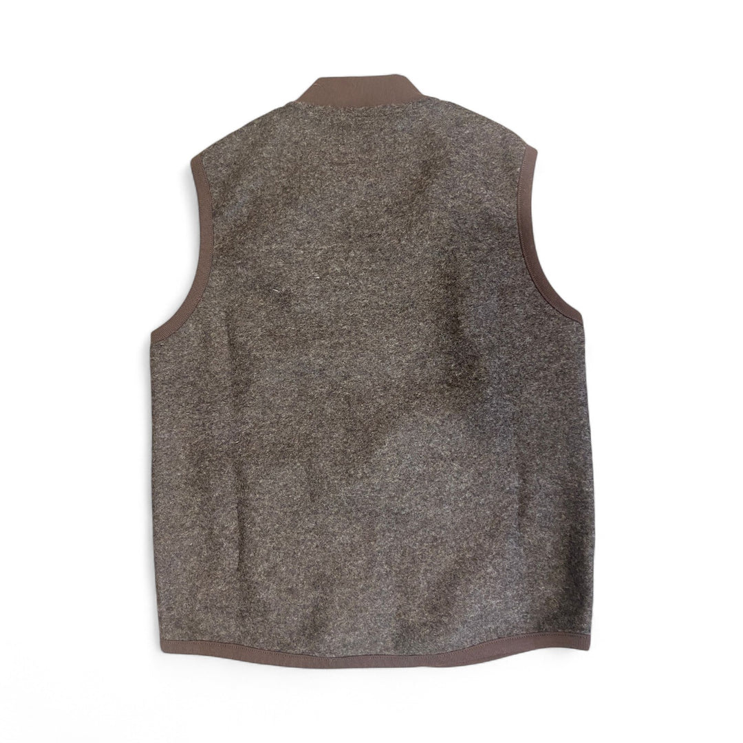 GILET EN LAINE VEST WOLF MARRON