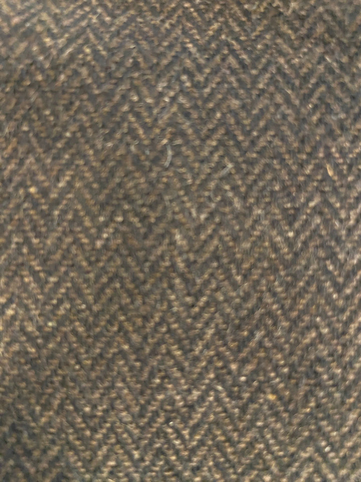 CHEMISE MATELASSÉE EN LAINE À RAYURES MARRON