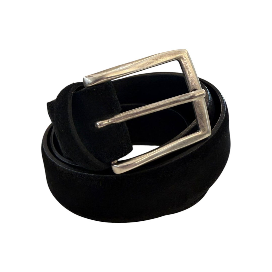 CEINTURE EN CUIR SUÉDÉ NOIR