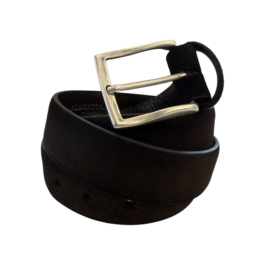 CEINTURE EN CUIR SUÉDÉ TESTA DI MORO