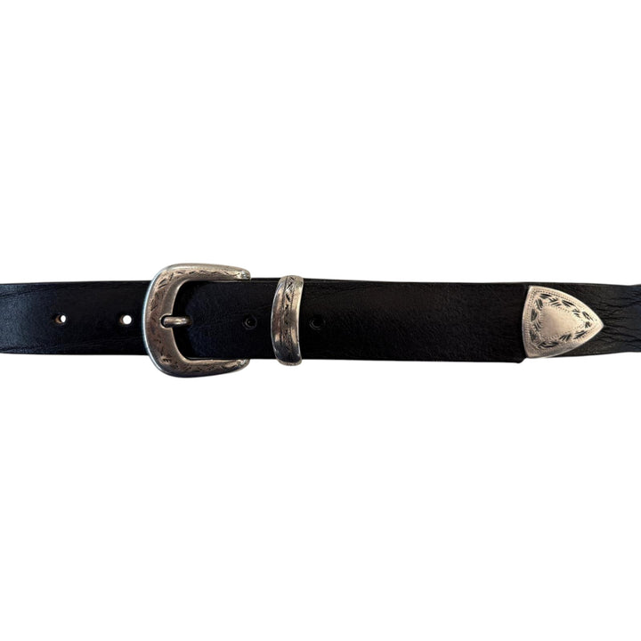 CEINTURE EN CUIR NOIR