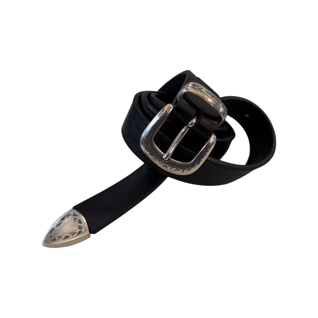 CEINTURE EN CUIR NOIR