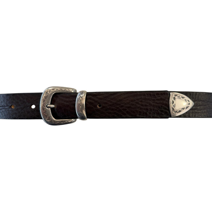 CEINTURE EN CUIR TESTA DI MORO