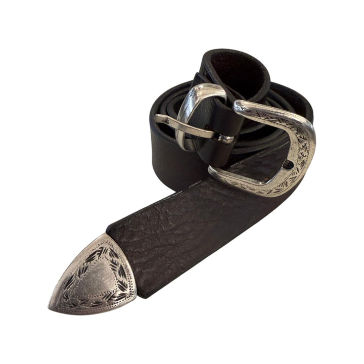 CEINTURE EN CUIR TESTA DI MORO