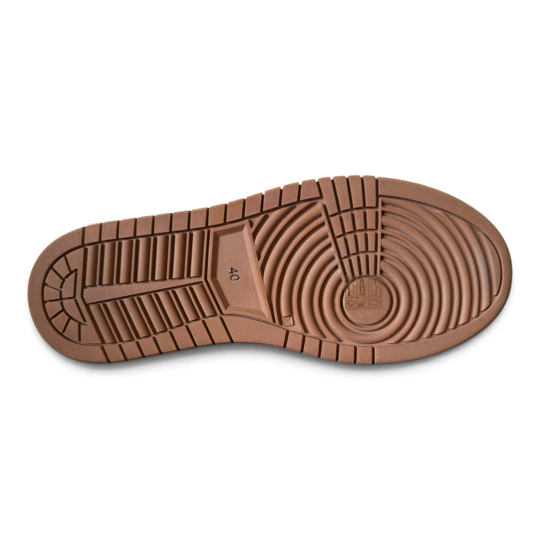 SNEAKERS IN PELLE CERVO EBANO