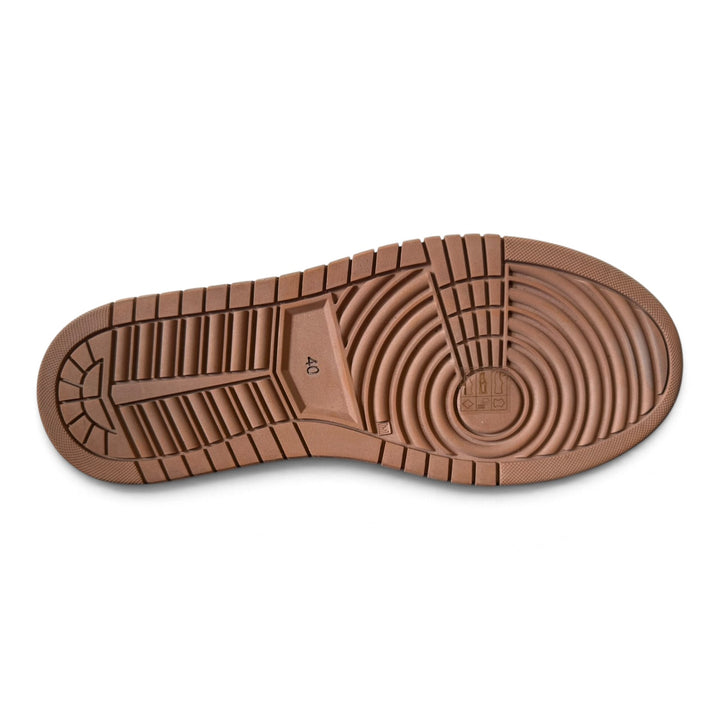 SNEAKERS IN PELLE CERVO EBANO