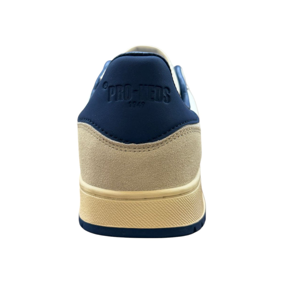 Field King en cuir blanc et bleu