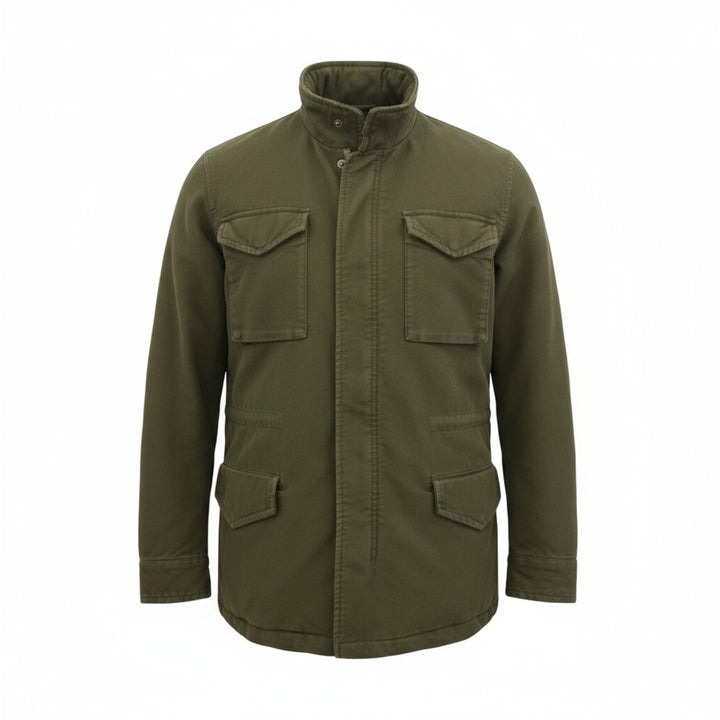 VESTE EN VELOURS VERT