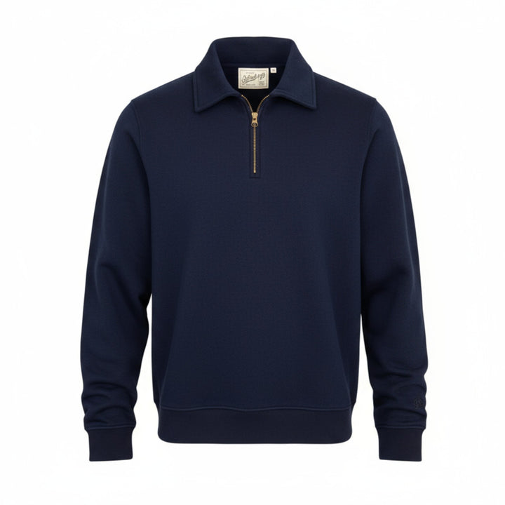 SWEAT À CAPUCHE ZIPPÉ EN LAINE MARYLAND BLEU