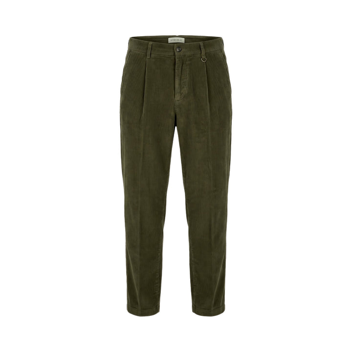 Aiburai PANTALONE URANO VELLUTO MILITARY Verde - foto 1