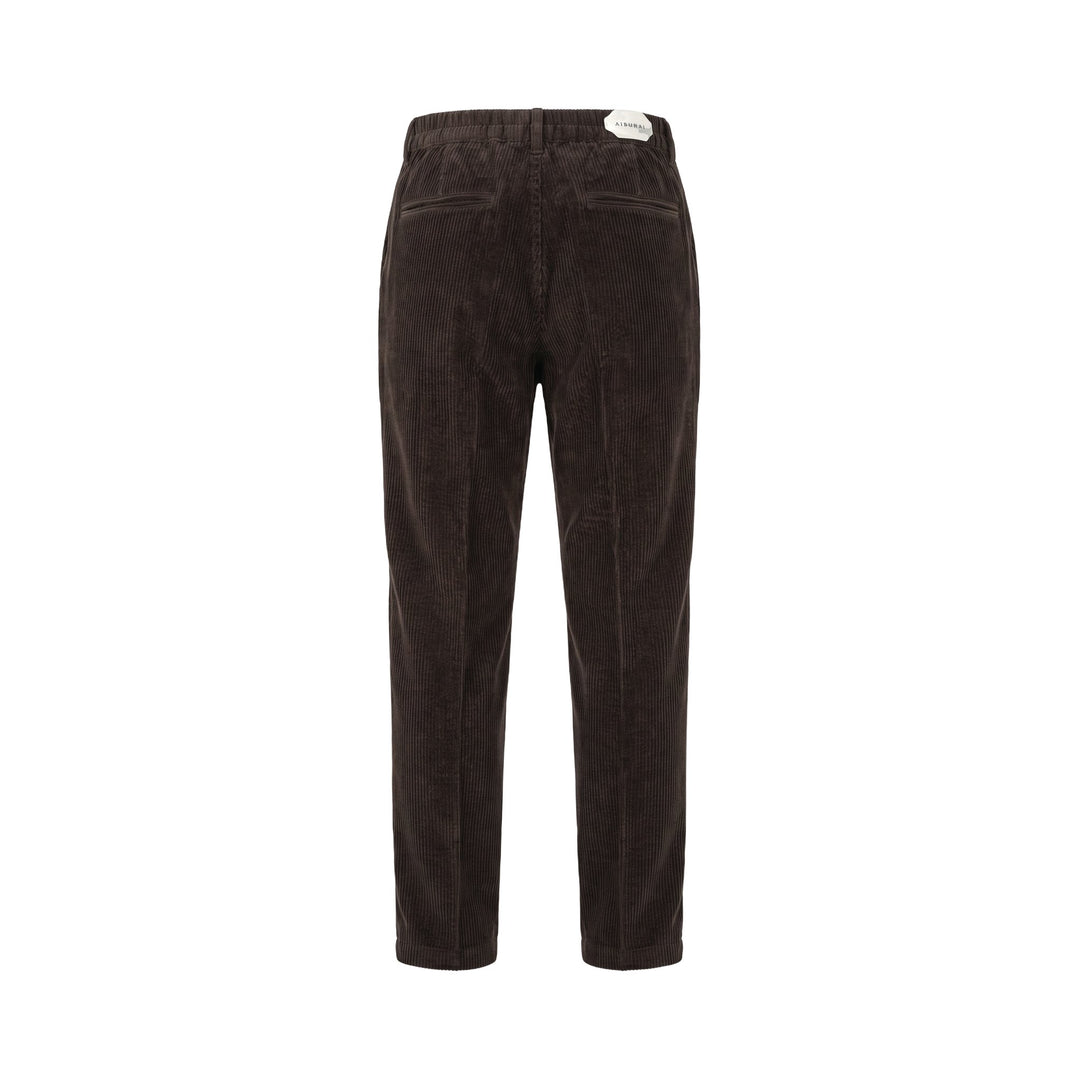 Aiburai PANTALONE URANO VELLUTO MORO Marrone - foto 2
