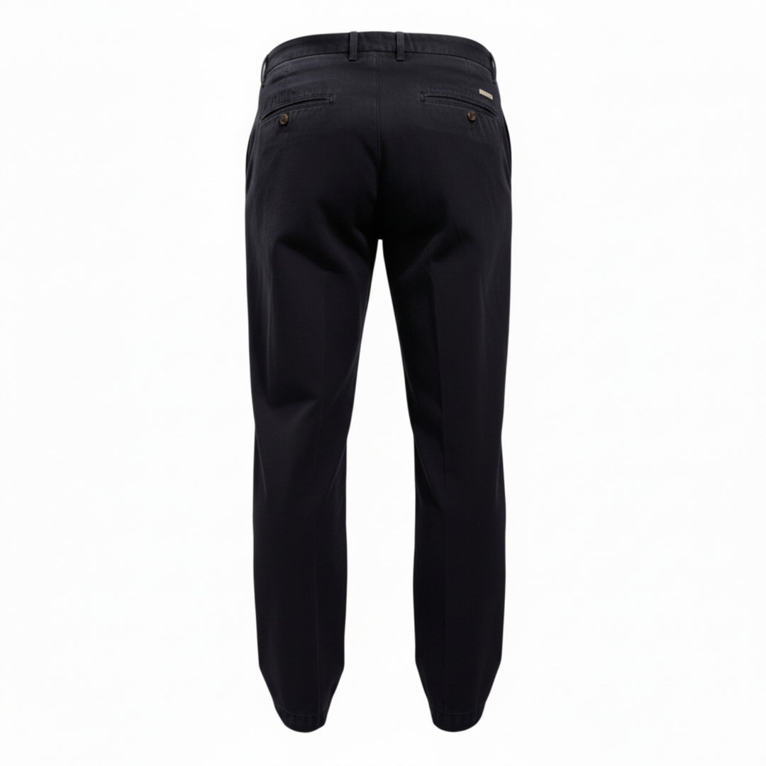 PANTALON PORTOBELLO EN COTON BLEU